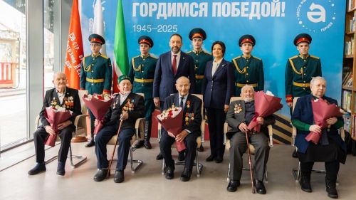 Әлмәттә Бөек Ватан сугышының дүрт ветераны юбилей медальләре белән бүләкләнде