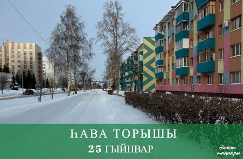 25 гыйнварга һава торышы
