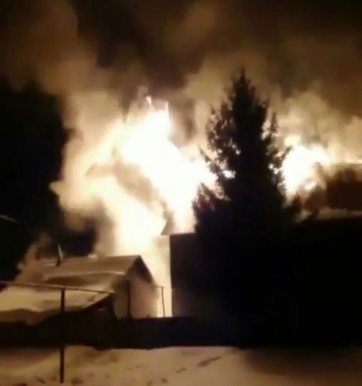 Соцсети: в Альметьевске произошел пожар