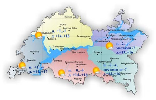 11 апрельгә һава торышы