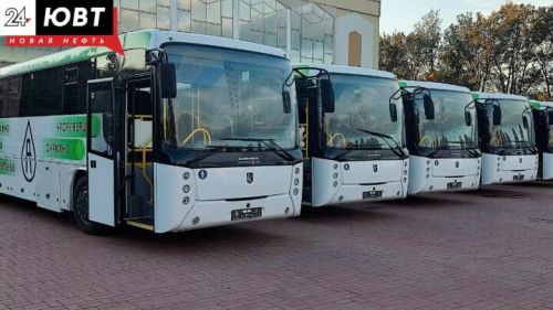 Әлмәттә яңа автобусларны тапшыру тантанасы булды
