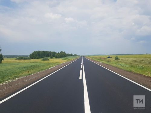 Әлмәт районында төбәк юлының тагын бер участогын милли проект буенча яңарттылар