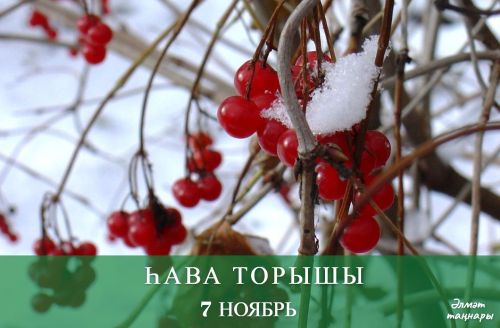 7 ноябрьгә һава торышы
