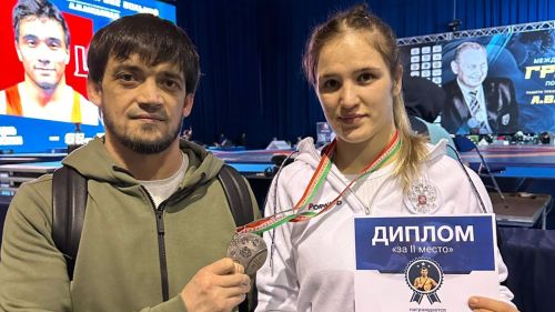 Әлмәтле Минскта узган ирекле көрәш ярышында көмеш медаль яулады