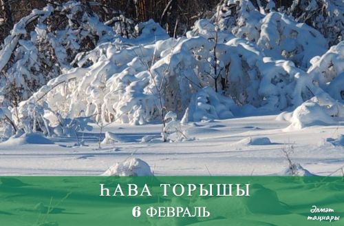 6 февральгә һава торышы