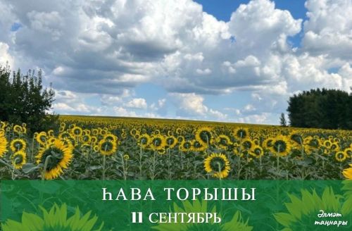 11 сентябрьгә һава торышы