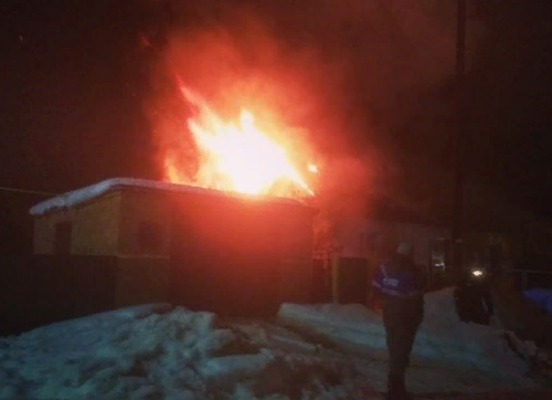 В Альметьевске  в результате пожара пострадал человек