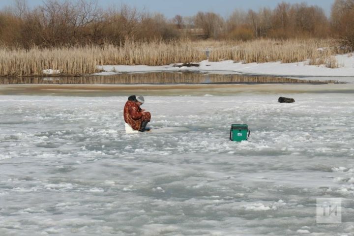 Әлмәт күлендәге бозның калынлыгы 9,5 см