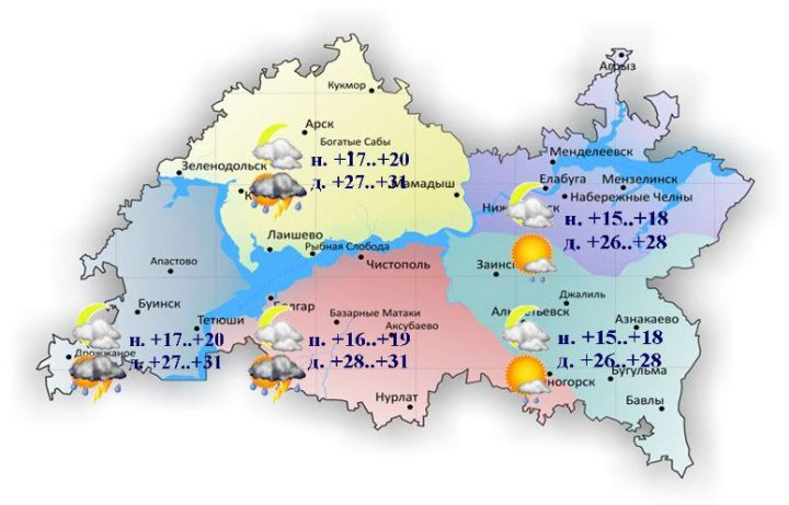 12 июльгә һава торышы