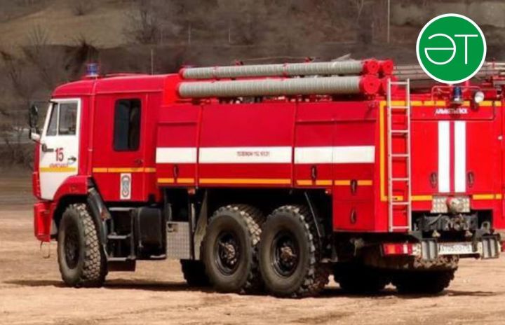 Рус Акташы авылында гаражда янгын чыккан